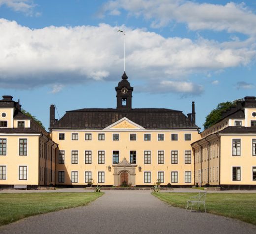 "Ulriksdal palace from the 17th century, One of the royal palaces of the swedish royal court, located in the national city park in Stockholm."