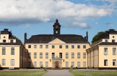 "Ulriksdal palace from the 17th century, One of the royal palaces of the swedish royal court, located in the national city park in Stockholm."